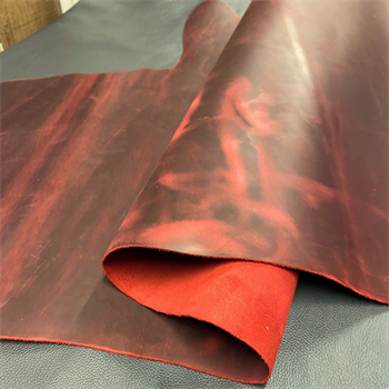 Crazy Deri Kırmızı-1.6 mm, Deri Hobi Uğraşı İçin Hakiki Parça Deri 