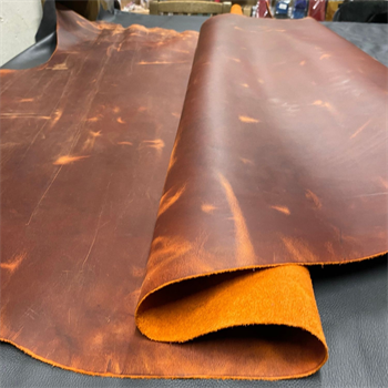 Crazy Deri Orange-1.6 mm, Deri Hobi Uğraşı İçin Hakiki Parça Deri 