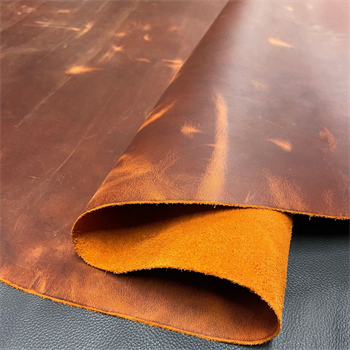 Crazy Deri Orange-1.6 mm, Deri Hobi Uğraşı İçin Hakiki Parça Deri 