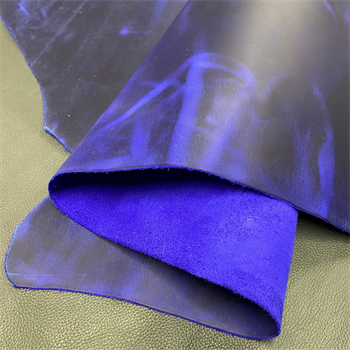 Crazy Deri Saks Mavi-1.6 mm, Deri Hobi Uğraşı İçin Hakiki Parça Deri 