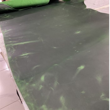 Crazy Deri Yesil -1.6 mm, Deri Hobi Uğraşı İçin Hakiki Parça Deri 