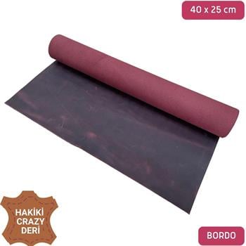 A+ Crazy Parça Deri 40*25 cm, Deri Hobi İçin Crazy Deri Hakiki Deri Parçası