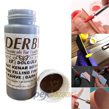 Derby Dolgulu Mat Deri Kenar Boyası 100 ml 