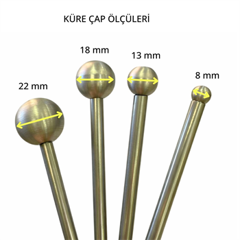 Deri ve Çiçek Yapım Ütü Topu, 4 Adet (Metal Şekillendirme Aparatı)