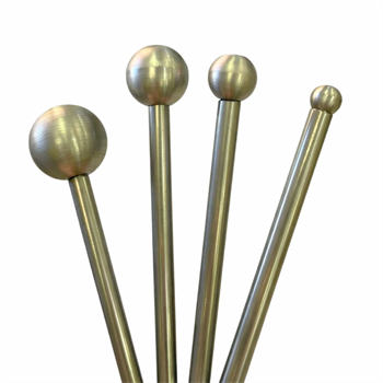 Deri ve Çiçek Yapım Ütü Topu, 4 Adet (Metal Şekillendirme Aparatı)