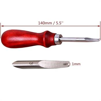 Deri Hobi 1,0 mm Kenar Düzeltme Linörü Kenar Alma Bıçağı Deri El Aleti