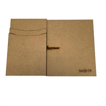 İb018 Deri Hobi Dikey Cüzdan Kartlık Kalıbı 4 Parça Kalıp 