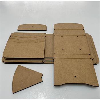 İb015 Deri Hobi Kapaklı Cüzdan Kalıbı 9 Parça Kalıp 