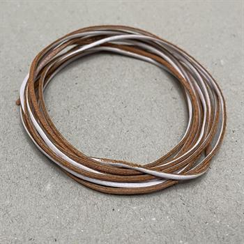 DIY Bileklik Deri İp, 1,5mm x 2 metre Hakiki Deri Bileklik Kolye Aksesuar İpi, Bracelet Leather Rope