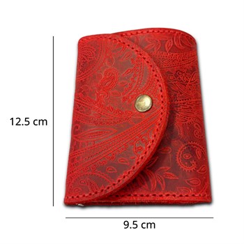 DIY Myra Deri Cüzdan Yapım Seti, Fermuarlı, Kapaklı Kendin Yap El Yapımı Cüzdan Kartlık Kiti