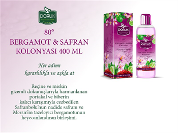 Doruk Bergamot & Safran Kolonyası 80° 400 ml