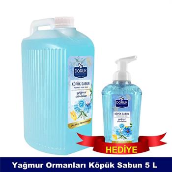 Doruk Yağmur Ormanları Köpük Sabun 5 Litre, 650 ML Hediye