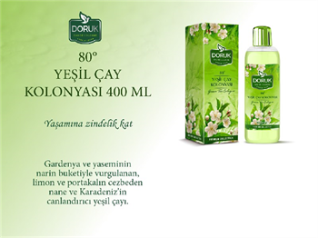 Doruk Yeşil Çay Kolonyası 80° 400 ml