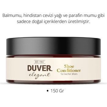 Duver Elegant Ayakkabı Bakım Kremi 150gr Doğal Balmumu Parafin Hindistan Cevizi Yağlı Deri Koruyucu