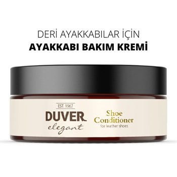 Duver Elegant Ayakkabı Bakım Kremi 150gr Doğal Balmumu Parafin Hindistan Cevizi Yağlı Deri Koruyucu