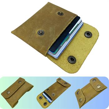 Efes Hakiki Deri Kartlık, Çift Yönlü Kullanım, 10 Kart Alabilen Crazy Deri Erkek Cüzdan