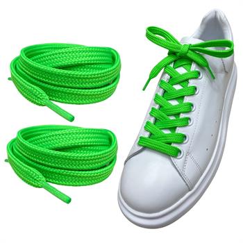 Exclusice 120 Cm Yassı Spor Ayakkabı Bağcığı, Çift Katmanlı Örgülü Sneakers Nike Bağcık, 1 Çift