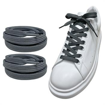 Exclusice 120 Cm Yassı Spor Ayakkabı Bağcığı, Çift Katmanlı Örgülü Sneakers Nike Bağcık, 1 Çift