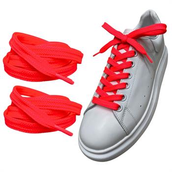 Exclusice 120 Cm Yassı Spor Ayakkabı Bağcığı, Çift Katmanlı Örgülü Sneakers Nike Bağcık, 1 Çift