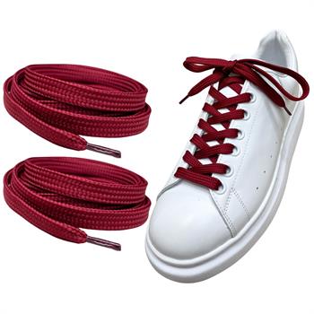 Exclusice 120 Cm Yassı Spor Ayakkabı Bağcığı, Çift Katmanlı Örgülü Sneakers Nike Bağcık, 1 Çift