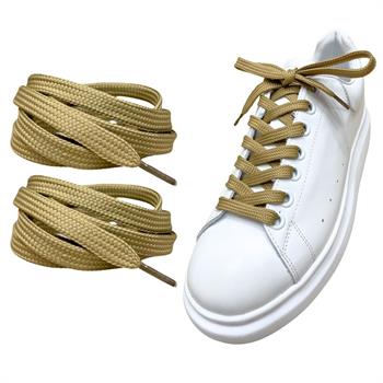 Exclusice 120 Cm Yassı Spor Ayakkabı Bağcığı, Çift Katmanlı Örgülü Sneakers Nike Bağcık, 1 Çift