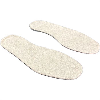 Foottab Comfort Keçe Ayakkabı Tabanlık Beyaz Ortopedik Tabanlık Poli Üzeri Saf Yün Keçe Taban
