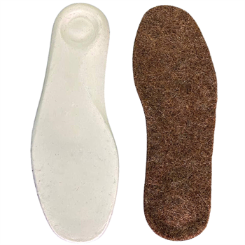 Foottab Comfort Keçe Ayakkabı Tabanlık Kahve Ortopedik Tabanlık Poli Üzeri Saf Yün Keçe Taban