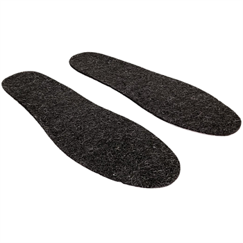 Foottab Comfort Keçe Ayakkabı Tabanlık Siyah Ortopedik Tabanlık Poli Üzeri Saf Yün Keçe Taban