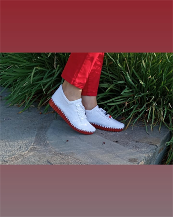 Foottab Örgü Ayakkabı Tabanı 104 Kırmızı