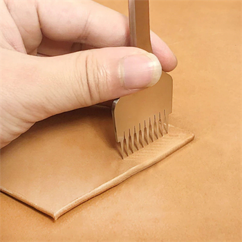 Fransız Tarzı Çapraz Çatal Zımba 3lü Set Deri Hobi El Aleti