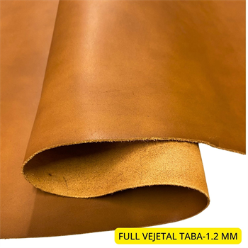 Full Vegetable Tanned Tan Leather 1.2 mm – Premium Genuine Leather Piece for Leathercraft & DIY Projects
