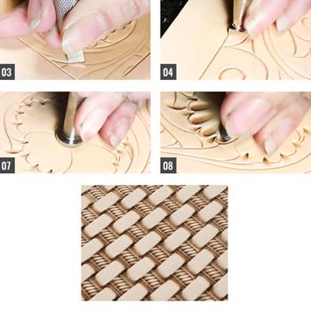 A+ Full Vejetal Vaketa Parça Deri, A4-(21x29,7 cm) Deri Hobi İçin Desene ve Boyamaya Uygun Hakiki Deri