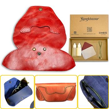 GORDION Gözlük Kılıfı Hakiki Deri Kendin Yap Seti