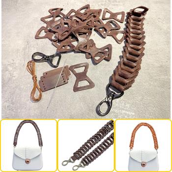 Hakiki Deri Çanta Askısı, Kendin Yap Ayarlanabilir Kadın Çanta Askısı