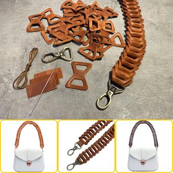 Hakiki Deri Çanta Askısı, Kendin Yap Ayarlanabilir Kadın Çanta Askısı