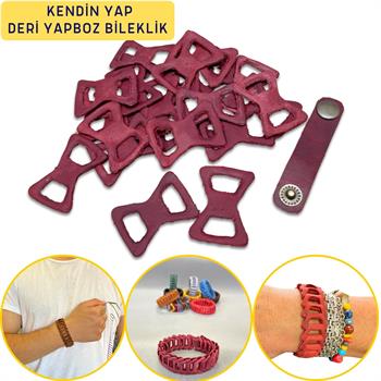 Hakiki Deri Erkek Bileklik, Kendin Yap Ayarlanabilir Yapboz Bileklik Kadın Unisex Bileklik Aksesuar