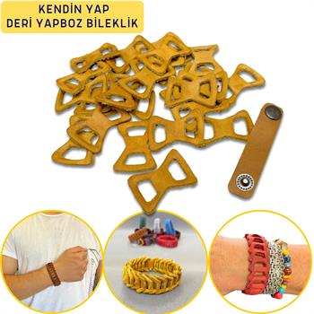 Hakiki Deri Erkek Bileklik, Kendin Yap Ayarlanabilir Yapboz Bileklik Kadın Unisex Bileklik Aksesuar