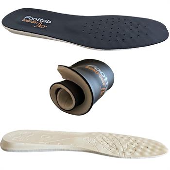 Hakiki Deri İç Taban Şok Emici Lateks Ayakkabı Tabanlığı Siyah