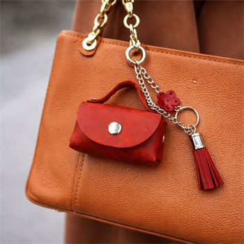 Hakiki Deri Mini Aksesuar Çanta – Çanta Yanı Takılabilir Anahtarlık & Çanta Süsü