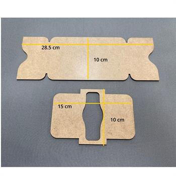 İb053, Deri Hobi Cüzdan Kalıbı, 2 Parça Kalıp,