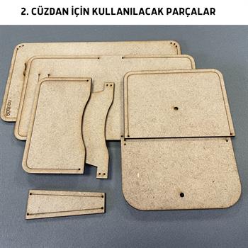 İb09 1 Kalıp 3 Farklı Cüzdan Yapım Kalıbı, 8 Parça Kalıp, ib09