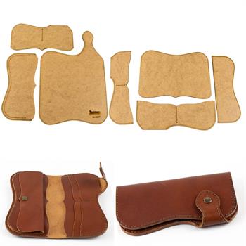 İb27, Deri Hobi Sofia Cüzdan Kalıbı, 7 Parça Kalıp, İb027