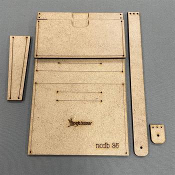 İb35 Deri Hobi Kartlık  Cüzdan Kalıbı, 6 Parça Kalıp, İb35
