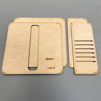 İb36 Deri Hobi Cüzdan Kalıbı, 4 Parça Kalıp, İb36