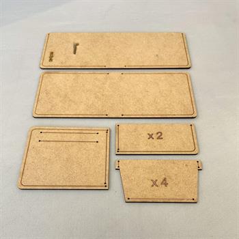 İb40 Deri Hobi Yatay Erkek  Baba Cüzdan Kalıbı, 5 Parça Kalıp, İb40