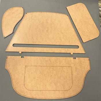 İb049, Büyük Boy Hakiki Deri Çapraz Çanta Kalıbı, 4 Parça Kalıp