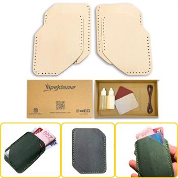 Ilgaz Mini Hakiki Deri Kartlık & Cüzdan Kendin Yap Seti, Diy Parça Deri Hobi Kit