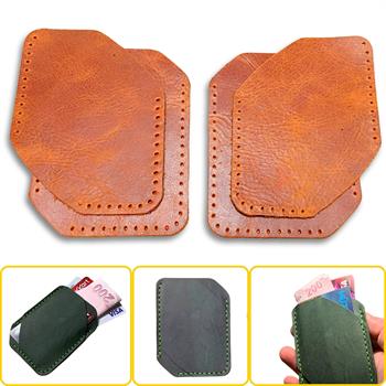 Ilgaz Mini Hakiki Deri Kartlık & Cüzdan Kendin Yap Seti, Diy Parça Deri Hobi Kit