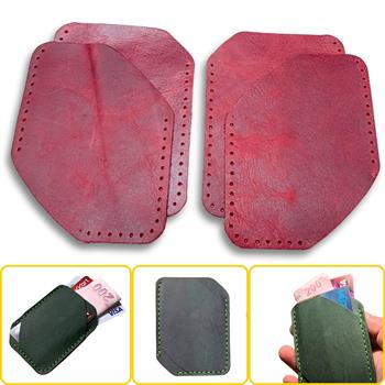 Ilgaz Mini Hakiki Deri Kartlık & Cüzdan Kendin Yap Seti, Diy Parça Deri Hobi Kit