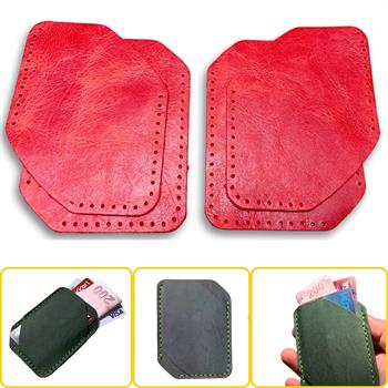 Ilgaz Mini Hakiki Deri Kartlık & Cüzdan Kendin Yap Seti, Diy Parça Deri Hobi Kit